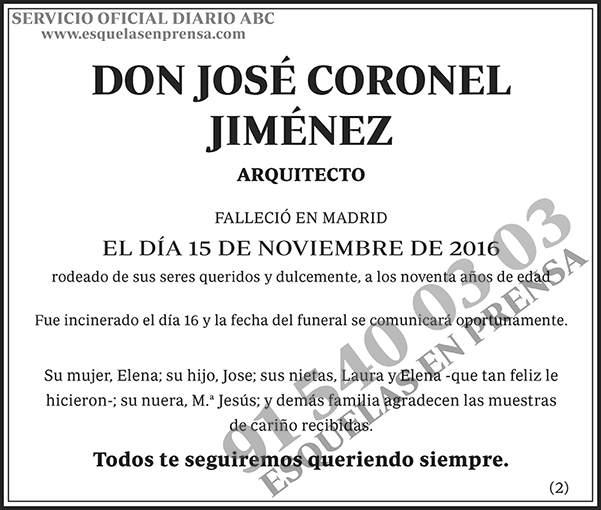 José Coronel Jiménez